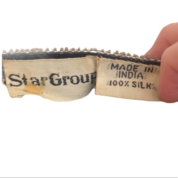 VINTAGE Butterfly Sequin Boho Silk Crop Poncho | One Size | Beyoncé Vibes - Picture 6 of 9